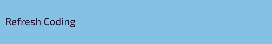 Refresh Coding